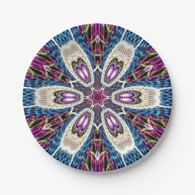 unique Mandala  Paper Plates (Front)