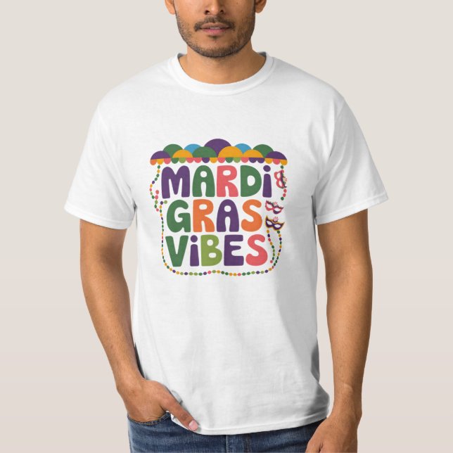 Unique Mardi Gras Graphics for Enthusiasts T-Shirt (Front)