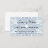 Unique Massage Therapist Design Business Card (Front/Back)