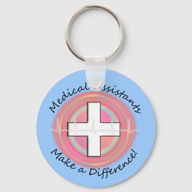 Unique Medical Assistant Gifts Keychain (Front)