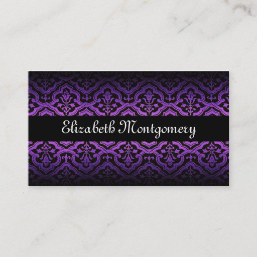 Customizable Unique Medieval Damask Professional Business Cards