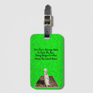 Unique Meerkat Makes This World Better, Luggage Tag