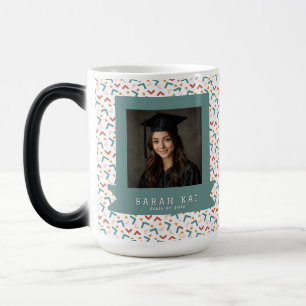 Unique Memphis Print Graduating Class Color Morph Mug