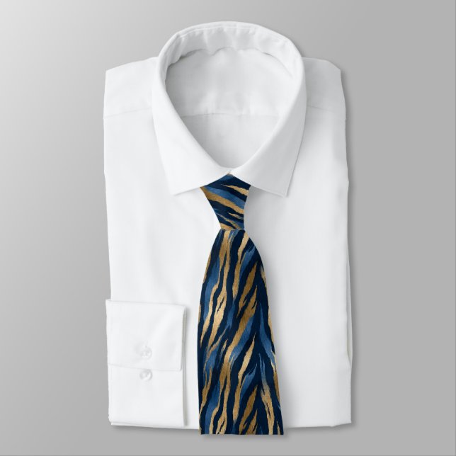 Unique Menswear Ties Animal Print (Tied)