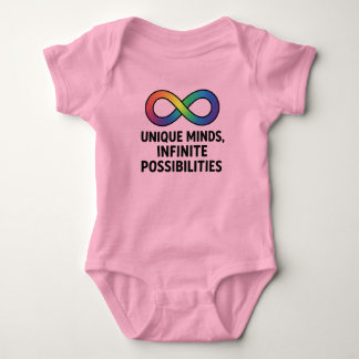 Unique mind infinite possibilities clothing 4all baby bodysuit