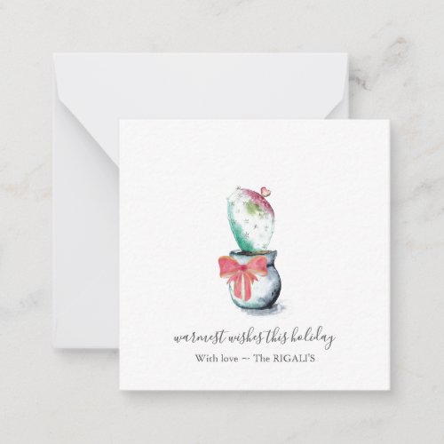 Unique Mini Christmas Gift Tags with Envelopes Note Card