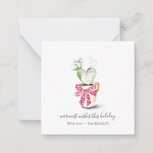Unique Mini Christmas Gift Tags with Envelopes Note Card