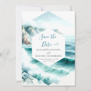 Unique Minimalist Nautical Wedding Save The Date