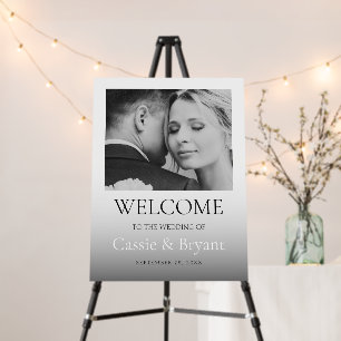 Unique Minimalist Simple Wedding Welcome Sign