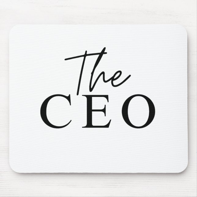 Unique Minimalist The CEO  Mouse Pad (Front)