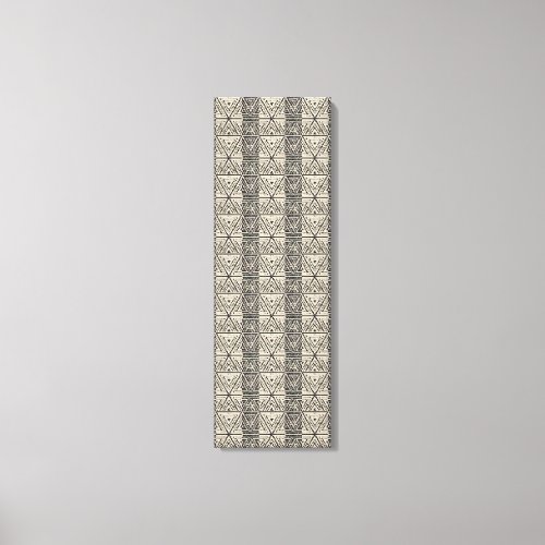 Unique Modern Abstract Geometric Pixel Pattern Art Canvas Print