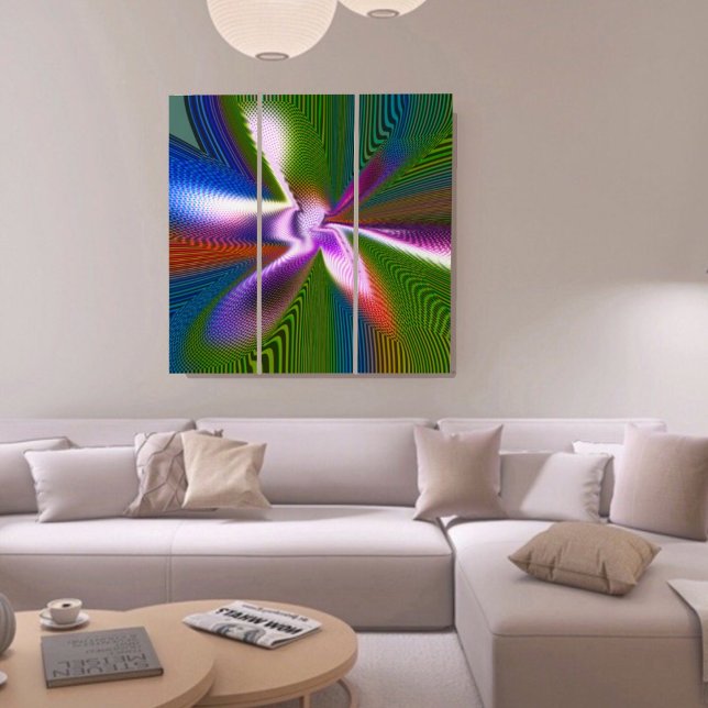  Unique Modern Abstract Liquified Marble Custom Triptych (Creator Uploaded)