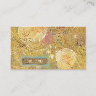 Unique modern art customize easy template eggshell business card