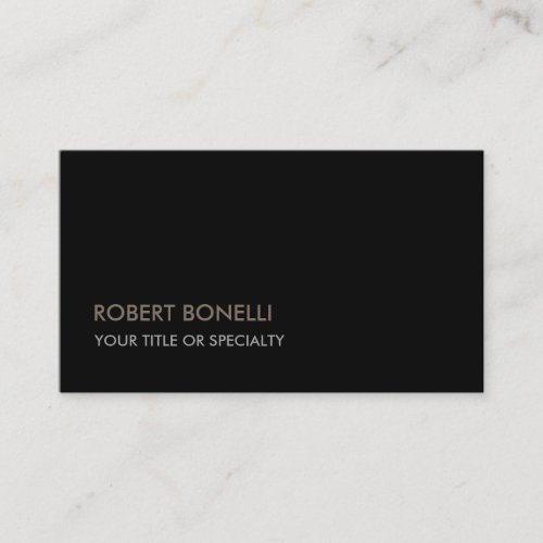 Unique Modern Black Stylish Business Card