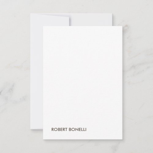 Unique Modern Black White Your Name Thank You Card