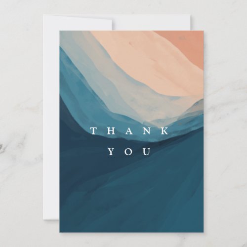Unique Modern Blank Thank You Card