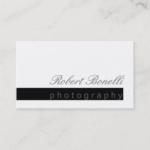 Unique Modern Chic Cool Photography Business Card