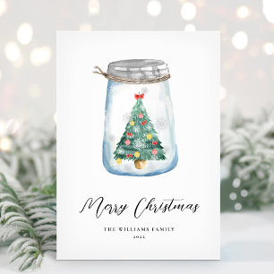 Unique Modern Christmas Tree Non-Photo Holiday Card