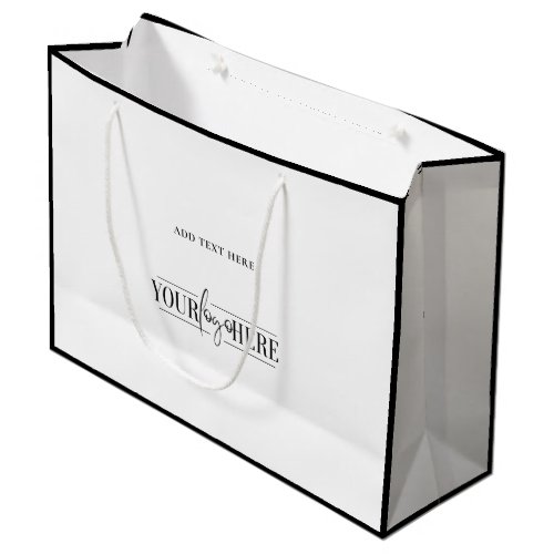 Unique  modern custom logo boutique shopping bag