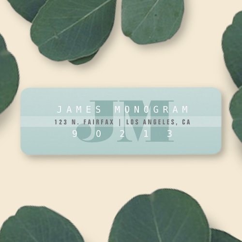 Unique Modern Grayish Greens Return Address Label