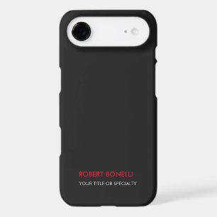 Unique Modern Grey Red Stylish iPhone 17 Air Case