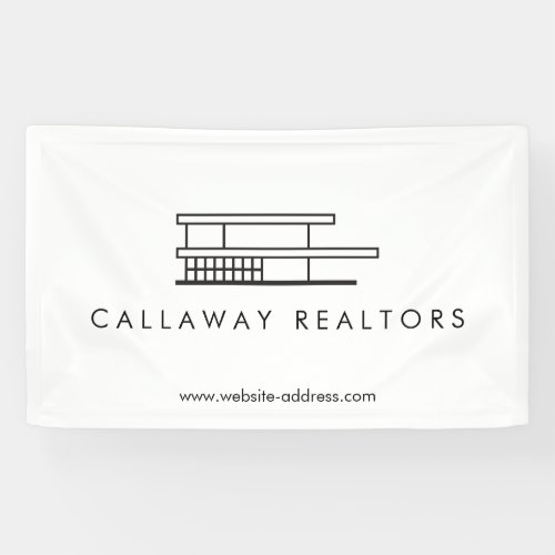 Unique Modern Home Logo Real Estate Banner