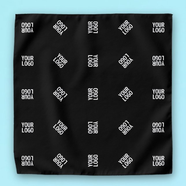 Unique Modern Logo Pattern Template | Black Bandana (Creator Uploaded)