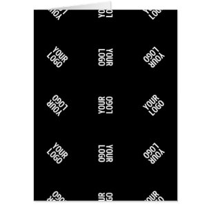 Unique Modern Logo Pattern Template   Black Card