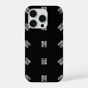 Unique Modern Logo Pattern Template Black iPhone 15 Pro Case