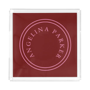 Unique Modern Minimalist Plain Acrylic Tray