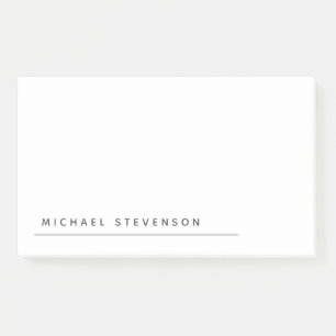 Unique Modern Minimalist Plain Any Occasion Post-it Notes