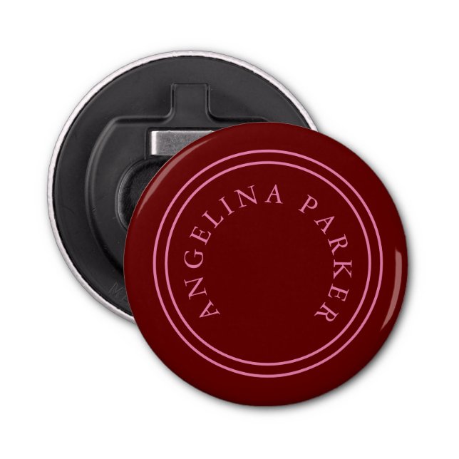 Unique Modern Minimalist Plain Bottle Opener (Front)