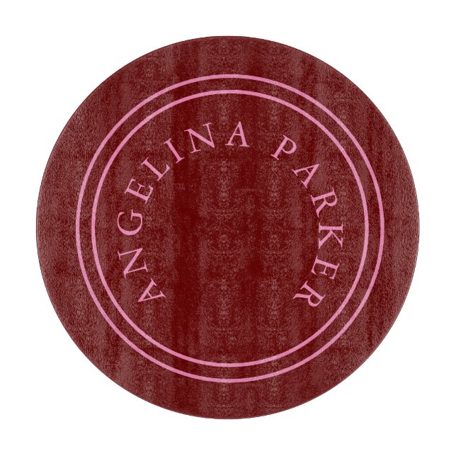 Unique Modern Minimalist Plain Cutting Board (Front)