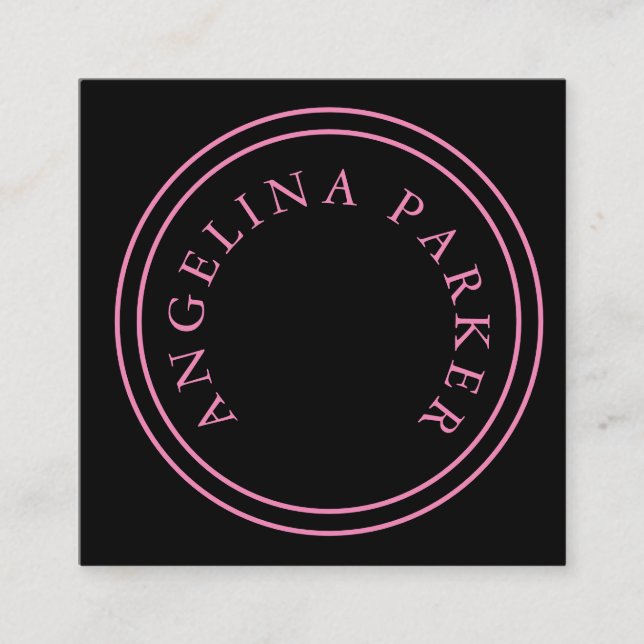 Unique Modern Minimalist Plain Enclosure Card (Front)