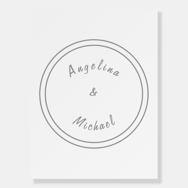 Unique Modern Minimalist Plain Foam Board (Front)