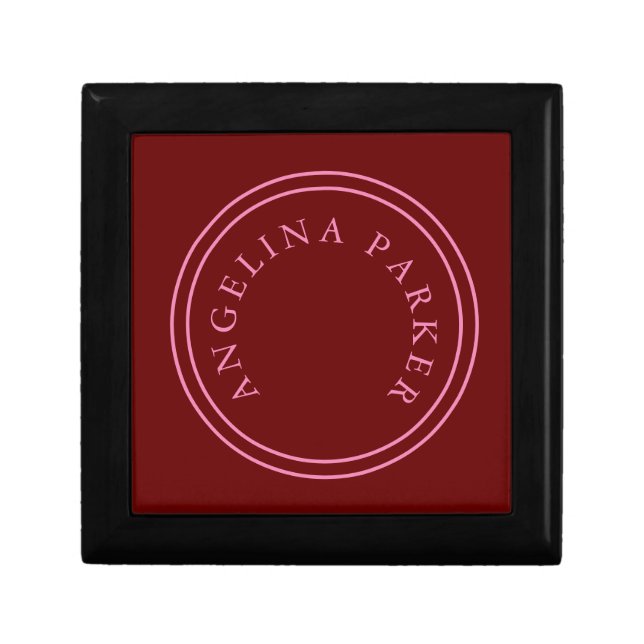 Unique Modern Minimalist Plain Gift Box (Front)