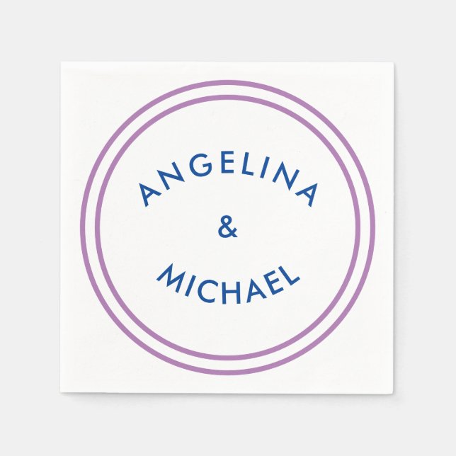 Unique Modern Minimalist Plain Napkins (Front)