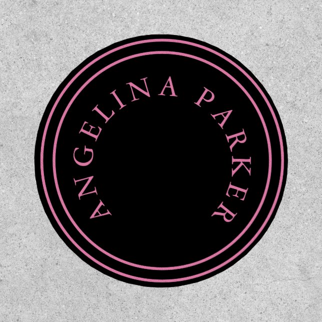 Unique Modern Minimalist Plain Patch (Front)