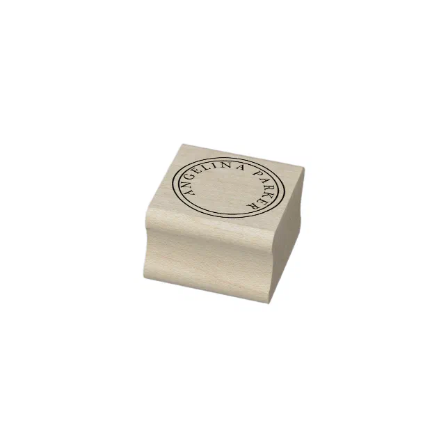 Unique Modern Minimalist Plain Rubber Stamp | Zazzle