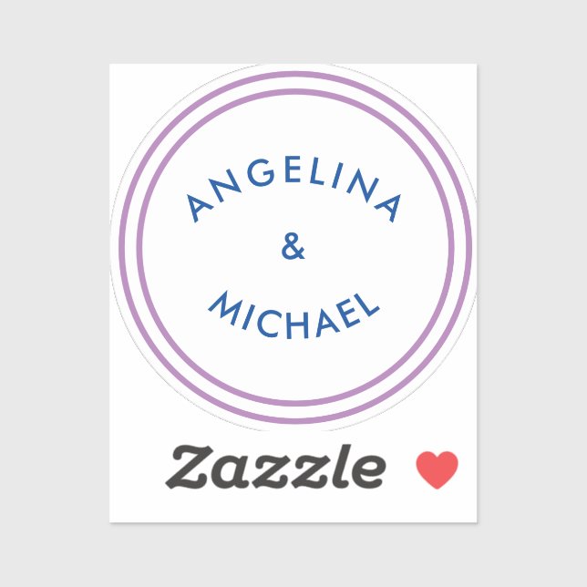 Unique Modern Minimalist Plain Sticker (Sheet)