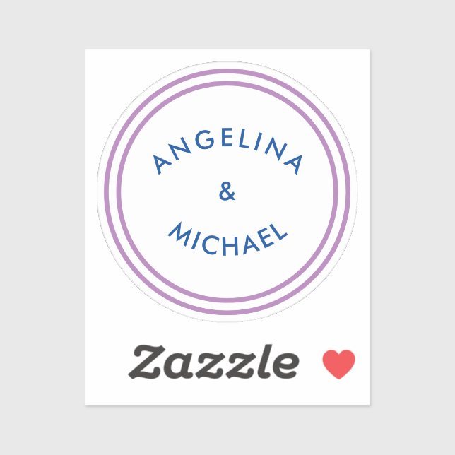 Unique Modern Minimalist Plain Sticker (Sheet)