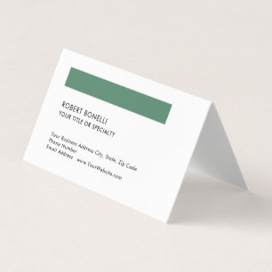 Unique Modern Minimalist Standard Size Black White Business Card