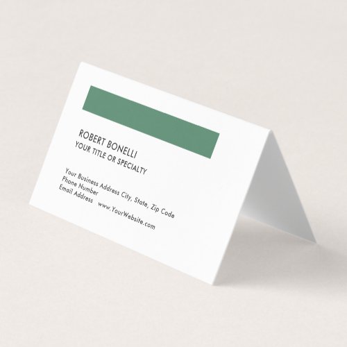 Unique Modern Minimalist Standard Size Black White Business Card