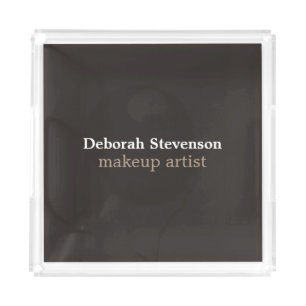 Unique Modern Mnimalist Grey Custom Acrylic Tray