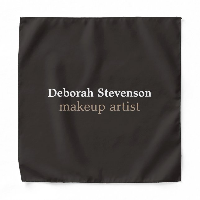 Unique Modern Mnimalist Grey Custom Bandana (Front)