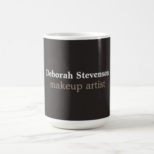 Unique Modern Mnimalist Grey Custom Coffee Mug
