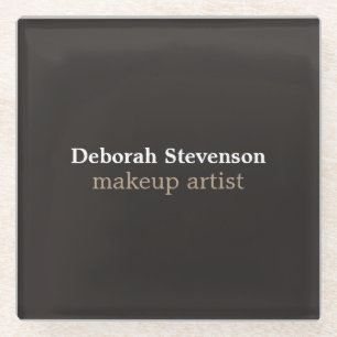 Unique Modern Mnimalist Grey Custom Glass Coaster