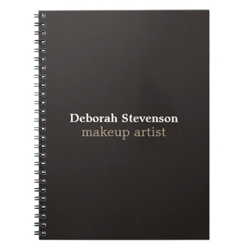 Unique Modern Mnimalist Grey Custom Notebook
