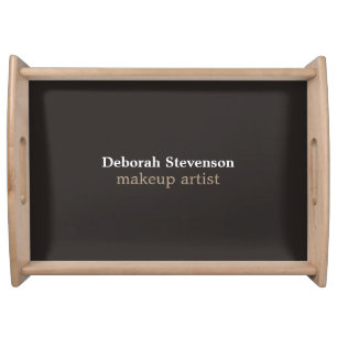 Unique Modern Mnimalist Grey Custom Serving Tray