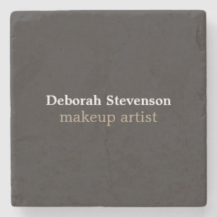 Unique Modern Mnimalist Grey Custom Stone Coaster